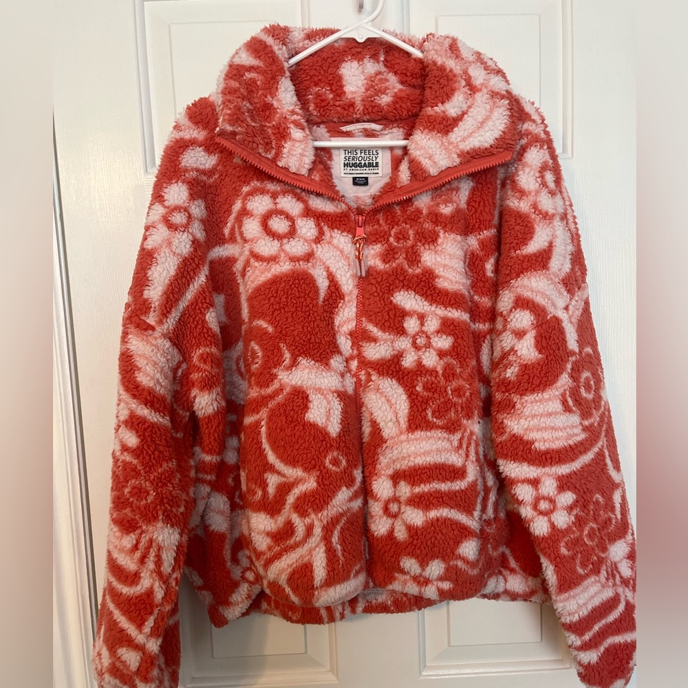 Cozy American Eagle Sherpa jacket